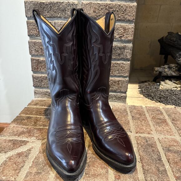 Vintage Hytest Cowboy Boots Made In USA Leather Uppers Man made Size 10D - Picture 1 of 16